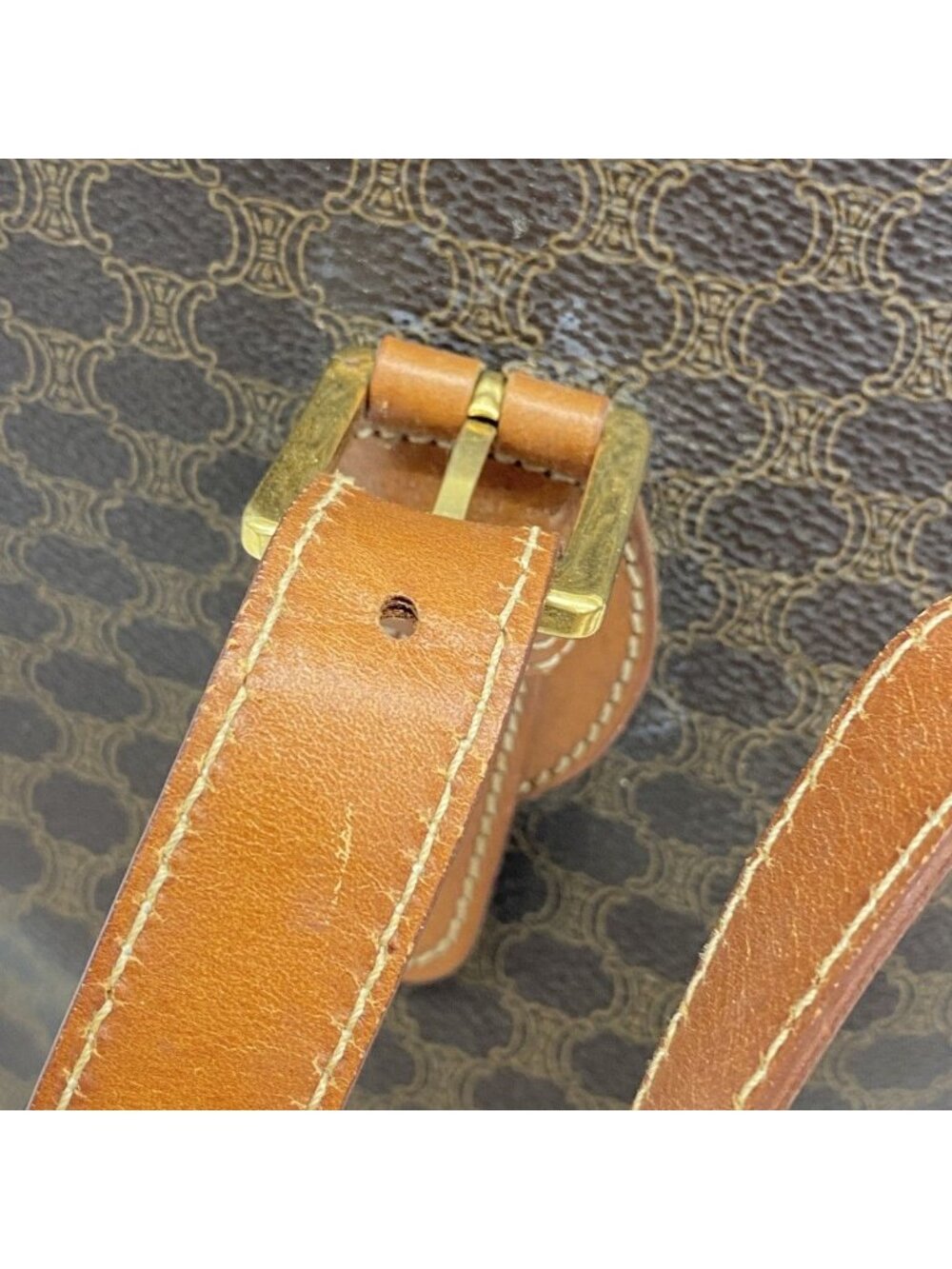 Celine Tote Macadam Brown Gold - Picture 8 of 10